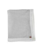 organic-manufacture- Natural Cotton Edge Plush Baby Blanket Gray