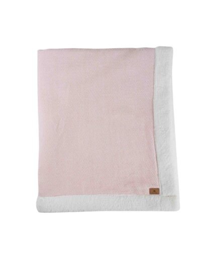 organic-manufacture- Natural Cotton Edge Plush Baby Blanket Beige