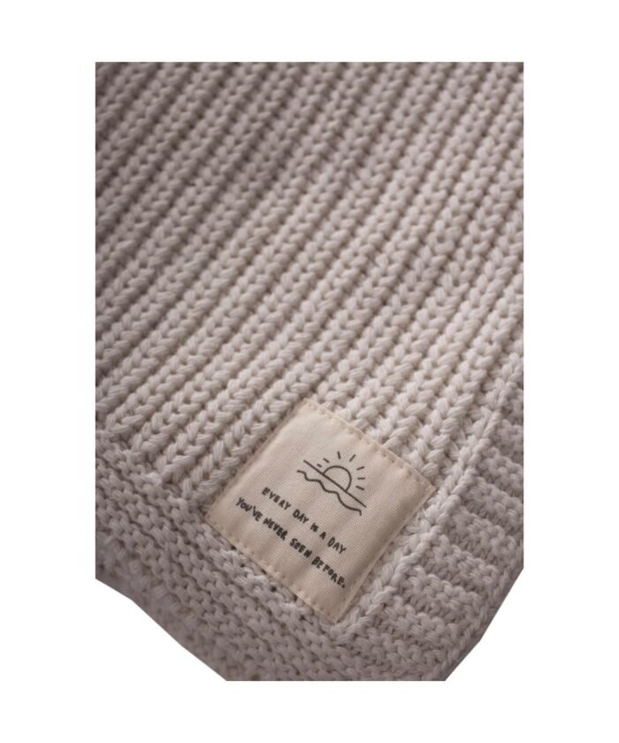 organic-manufacture- Natural Cotton Knitwear Baby Blanket