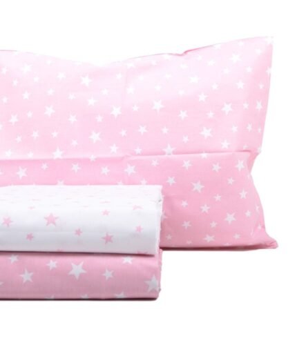organic-manufacture- Organic Printed Baby Bed Linen Set Star