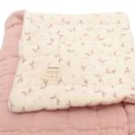 Organic Doubleface/Interlock Handmade Quilt Dried Rose