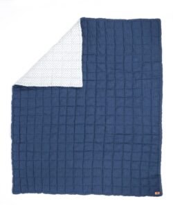 organic-manufacture- Organic Doubleface/Interlock Handmade Quilt Navy