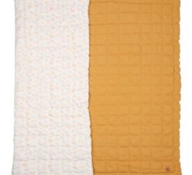 organic-manufacture- Organic Doubleface/Interlock Handmade Quilt Mustard