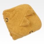 Organic Dinosaur Baby Towel Mustard