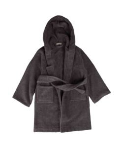 organic-manufacture- Organic Baby/Child Bathrobe 2-9 years Anthracite