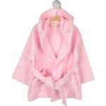 Organic Baby/Child Bathrobe 2-9 years Pink