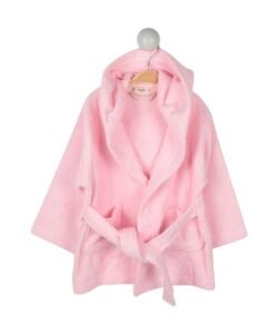 organic-manufacture- Organic Baby/Child Bathrobe 2-9 years Pink