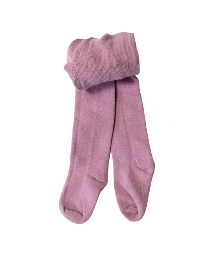 organic-manufacture- Natural Cotton Children’s Plain Pantyhose 1-13 Years Dried Rose