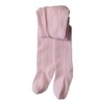 Natural Cotton Children's Plain Pantyhose 1-13 Years Pink