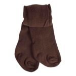 Natural Cotton Children's Plain Pantyhose 1-13 Years Brown
