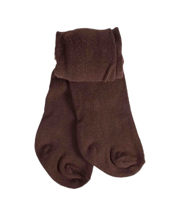 organic-manufacture- Natural Cotton Children’s Plain Pantyhose 1-13 Years Brown