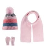Scarf Beanie Gloves 3 Piece Set 4-8 yrs Powder