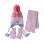 Scarf Beanie Gloves 3 Piece Set 4-8 yrs Pink