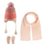 Scarf Beanie Gloves 3 Piece Set 4-8 yrs Puppy's Mouth