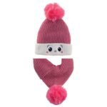 Scarf Beret Set of 2 4-8 yrs Dark Pink