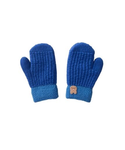 organic-manufacture- Figured Paw Gloves 1-3 yrs Salmon