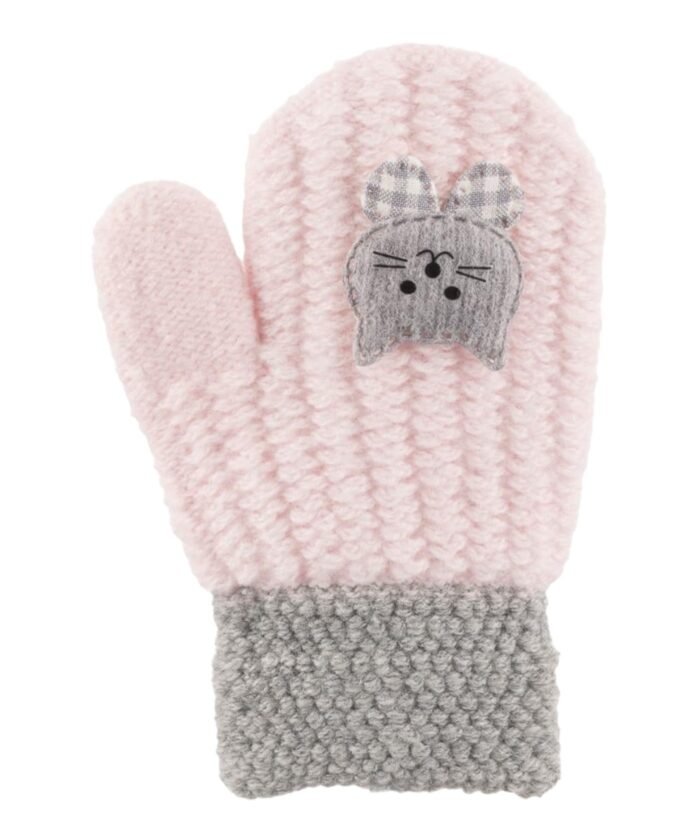 organic-manufacture- Figured Paw Gloves 1-3 yrs Powder