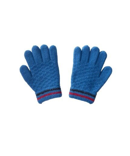 organic-manufacture- Kindergarten Gloves 3-6 yrs Blue