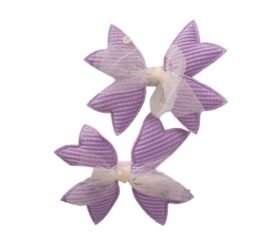 organic-manufacture- Tulle Detailed Bow Buckle Lilac