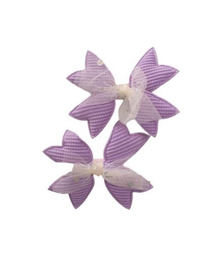 organic-manufacture- Tulle Detailed Bow Buckle Lilac