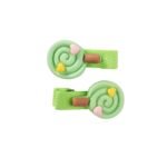Ring Candy Hair Clip Green