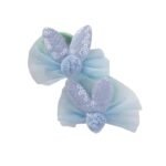 Rabbit Ear Tulle Elastic Buckle Blue