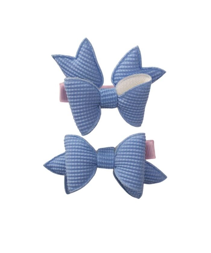 organic-manufacture- Bow Hair Clip Blue