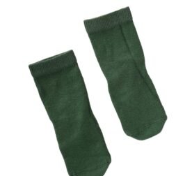 organic-manufacture- Natural Cotton Children’s Socks 2-9 Years Khaki Green