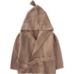 Organic Muslin Baby/Children Bathrobe 2-9 yrs Soil