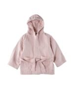 organic-manufacture- Organic Muslin Baby/Children Bathrobe 2-9 yrs Powder