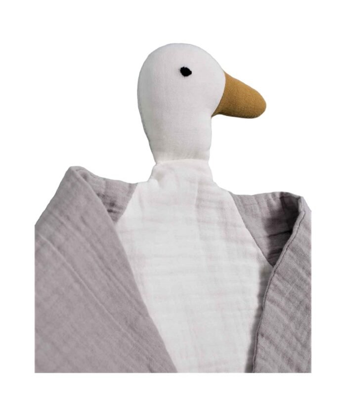 organic-manufacture- Organic Muslin Duck Sleeping Companion Ecru