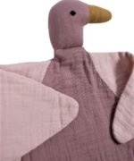 organic-manufacture- Organic Muslin Duck Sleeping Companion Dried Rose