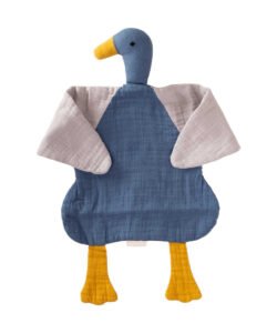 organic-manufacture- Organic Muslin Duck Sleeping Companion Indigo