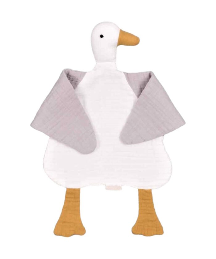 organic-manufacture- Organic Muslin Duck Sleeping Companion Ecru