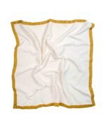 organic-manufacture- Organic Muslin Thick Piping Four Layer Raw Blanket Mustard