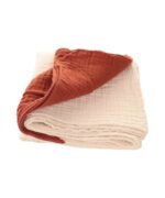 organic-manufacture- Organic Muslin Triangle Edge Double Layer Blanket Tile