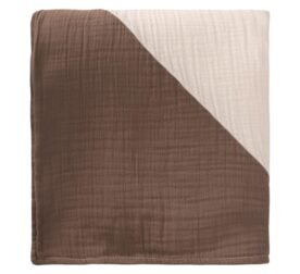 organic-manufacture- Organic Muslin Triangle Edge Double Layer Blanket Soil