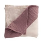 Organic Muslin Triangle Edge Double Layer Blanket Copper