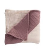 organic-manufacture- Organic Muslin Triangle Edge Double Layer Blanket Copper