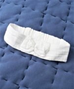 organic-manufacture- Organic Muslin Baby Hair Band Ecru