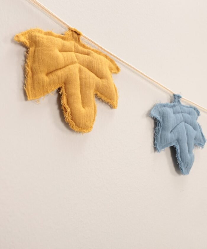 organic-manufacture- Organic Muslin Leaf Wall Decoration