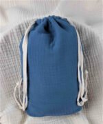 organic-manufacture- Organic Muslin Kids Backpack Indigo