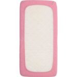 Organic Muslin Baby Fitted Sheet Pink