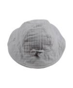 organic-manufacture- Organic Muslin Baby Sun Hat 0-2 yrs Gray