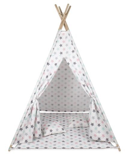 organic-manufacture- Baby/Child Play Tent White Star