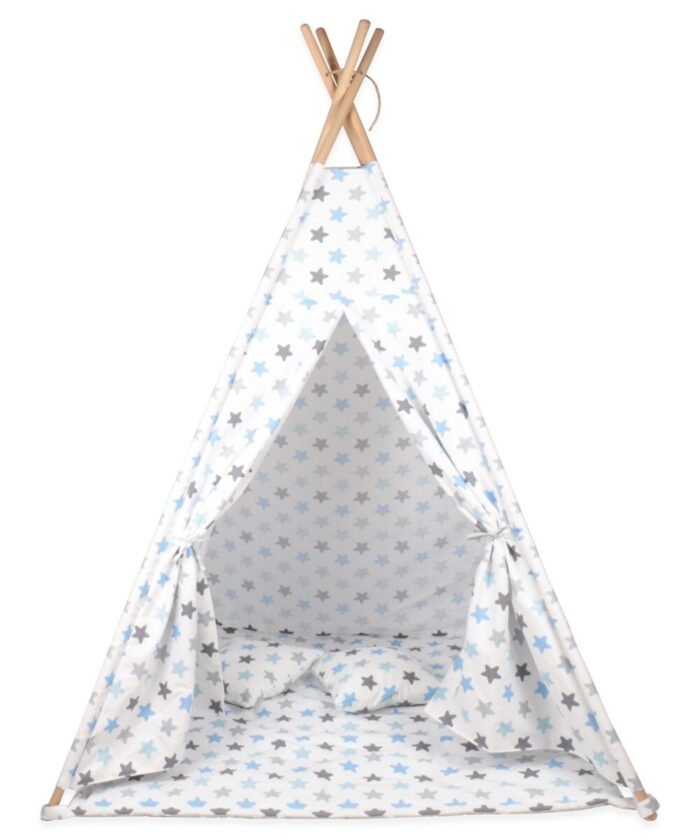 organic-manufacture- Baby/Child Play Tent White Star