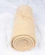 organic-manufacture- Natural Cotton Diamond Blanket Blue