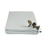 Natural Cotton Diamond Blanket Blue