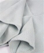 organic-manufacture- Natural Cotton Diamond Blanket Blue