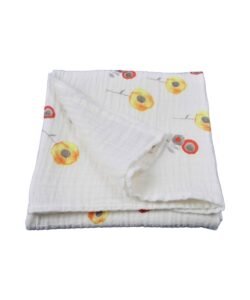 organic-manufacture- Organic Muslin Sunflower Printed Blanket